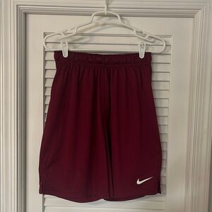 Nike Red Athletic Shorts Lightweight Breathable